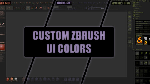 Custom UI Colors for Zbrush