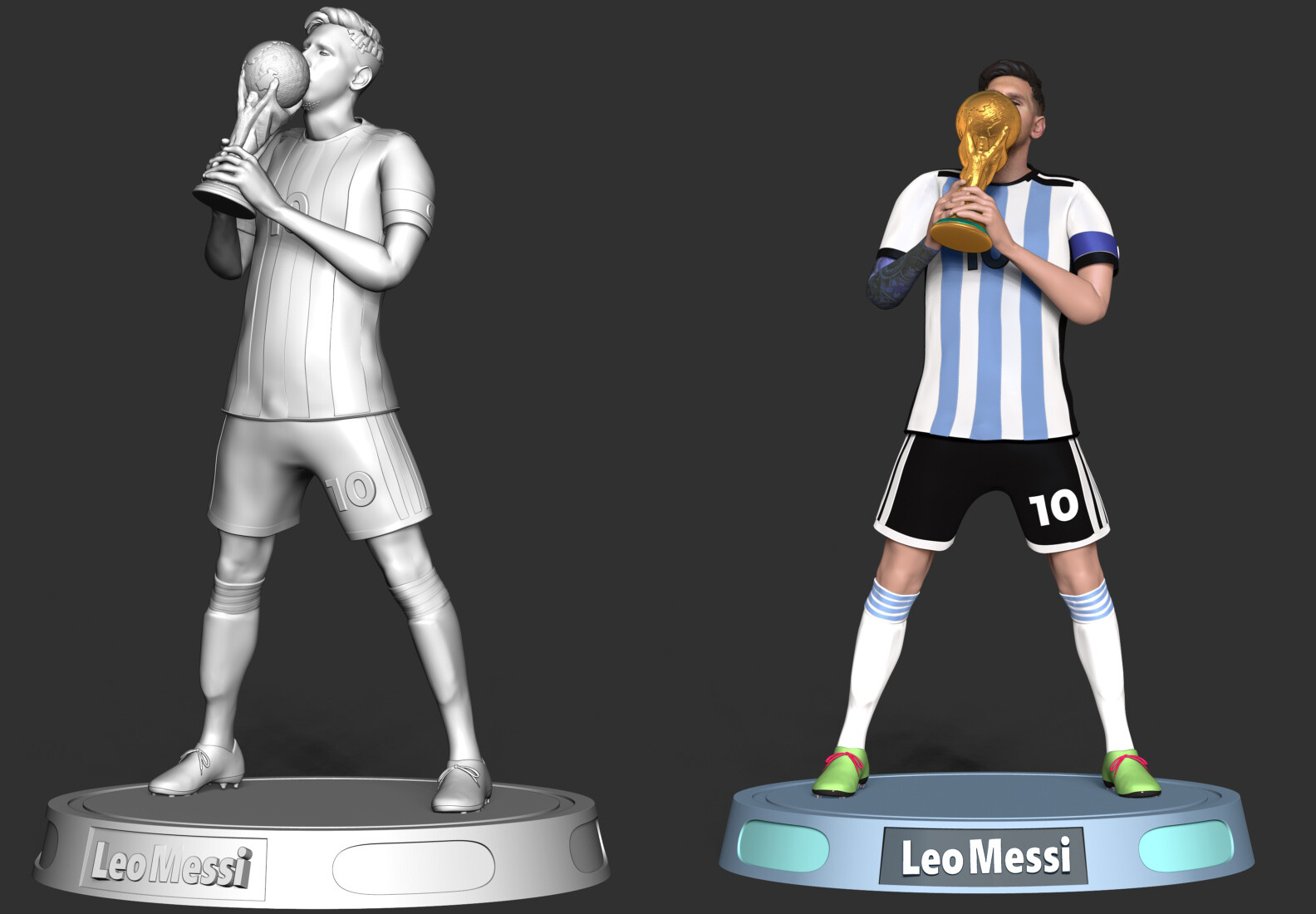 ArtStation - Funko Pop Messi with World Cup