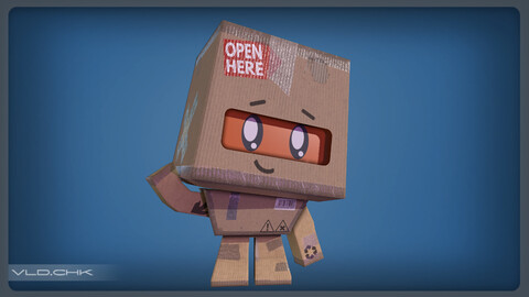 Cute Cardboard Boy