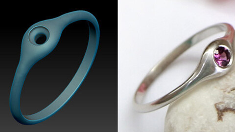 Jewelry 3d model to print. A thin miniature ring for the lovers of delicate jewelry