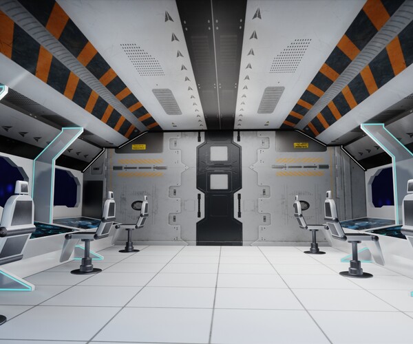 ArtStation - Sci-Fi Interior Station | Game Assets