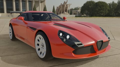 Alfa Romeo TZ3 Stradale Zagato with Engine Sounds