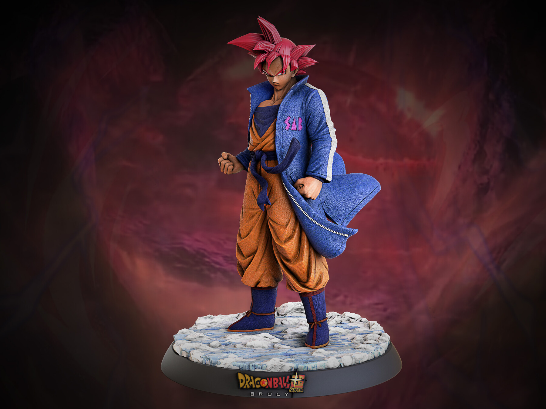Son-Goku Super-Saiyajin God Child Costume 