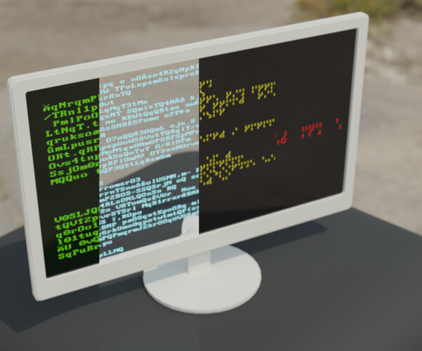 ArtStation Terminal Output (Blender 3+, Procedural) Game Assets