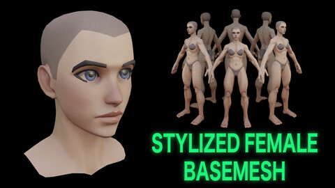 Stylized Female Basemesh