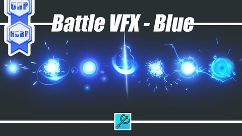 Battle VFX - Blue - URP And HDRP