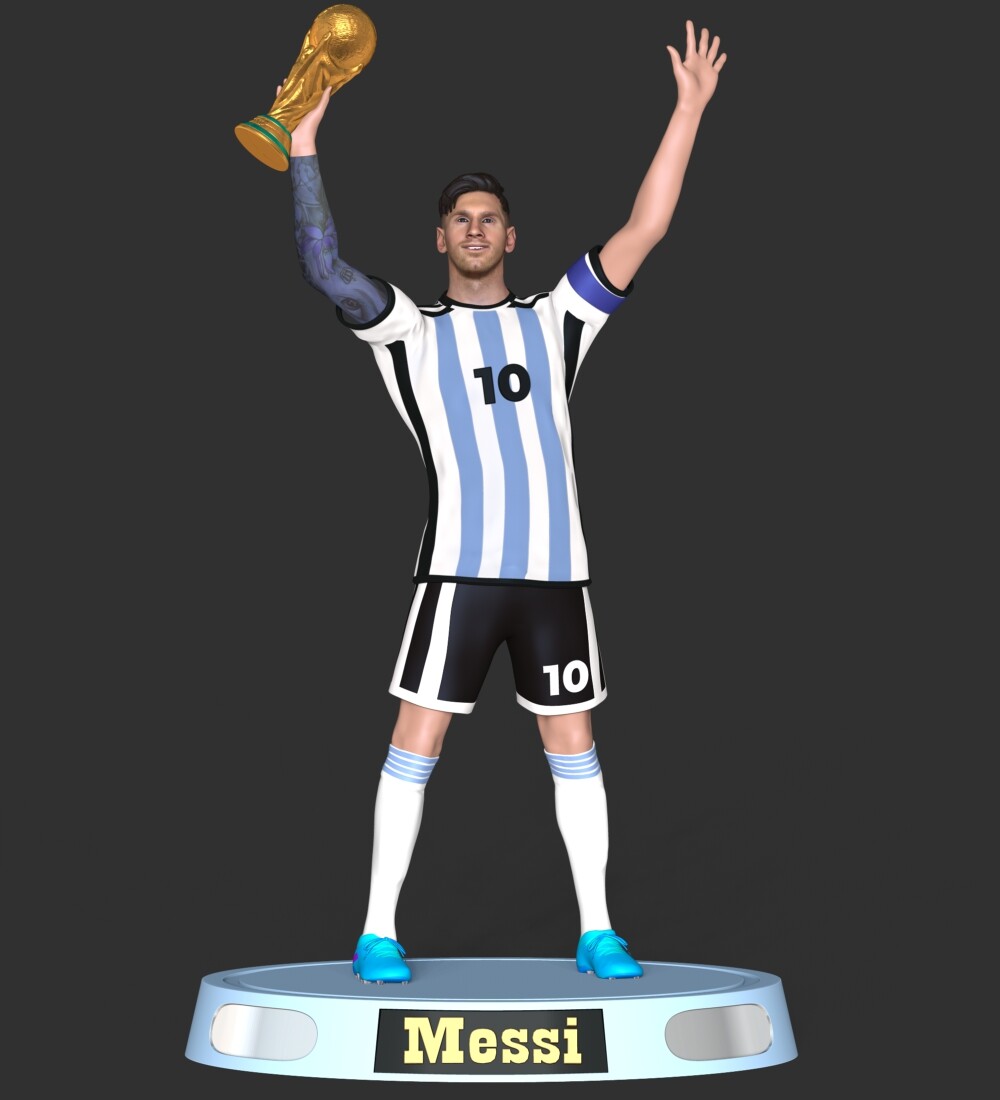 STL file jersey -- ARGENTINA -- 2022 -- LEO MESSI・3D printing