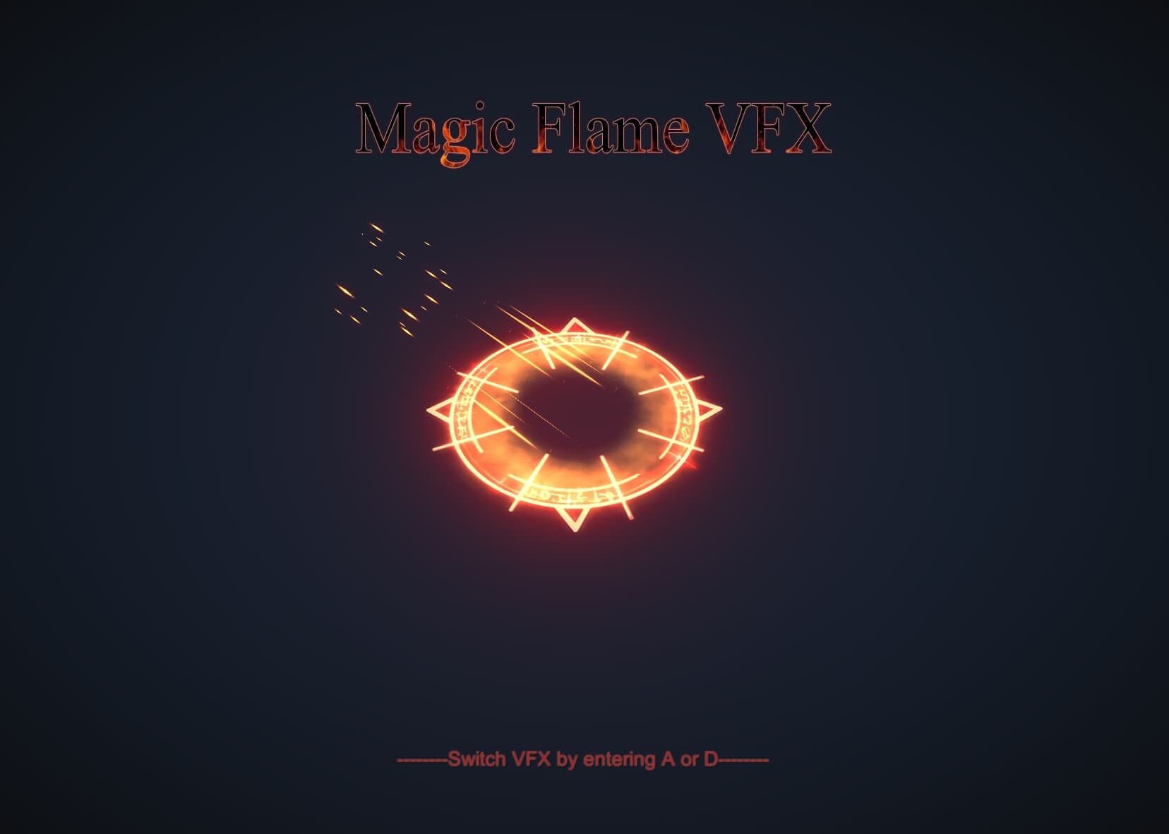 ArtStation Unity Magic Flame VFX Effect URP And HDRP Game Assets