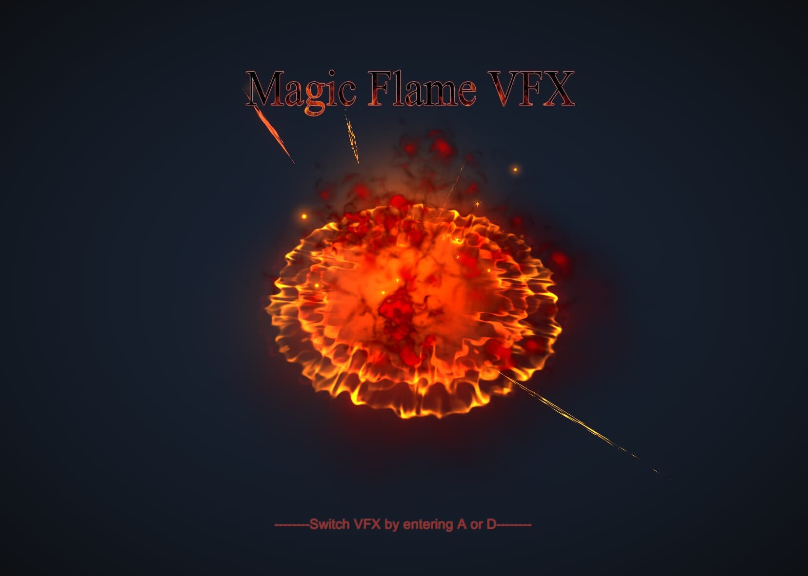 ArtStation Unity Magic Flame VFX Effect URP And HDRP Game Assets