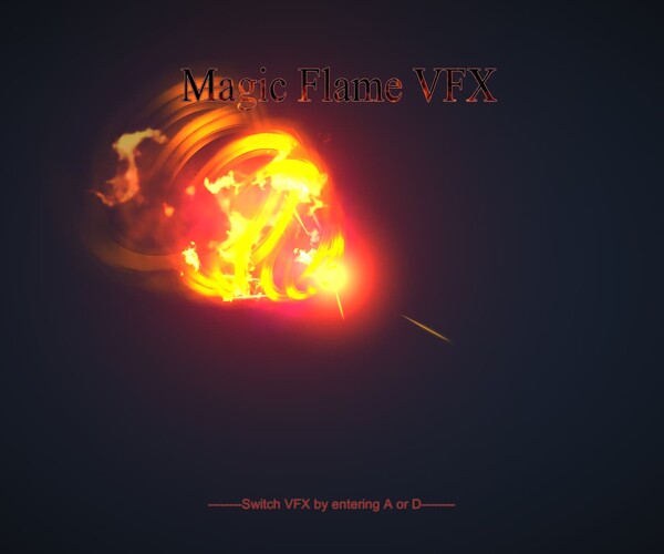 ArtStation Unity Magic Flame VFX Effect URP And HDRP Game Assets