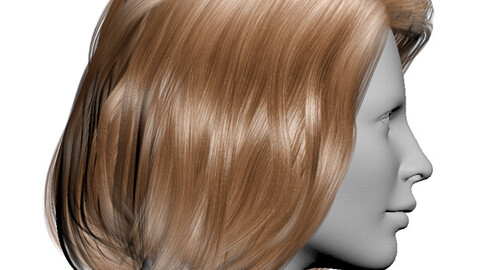 blonde hair back view png