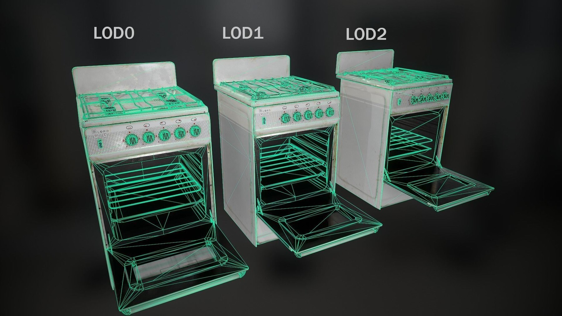 ArtStation Gas Stove Game Assets