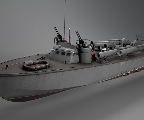 ArtStation - Higgins PT-71 boat | Game Assets