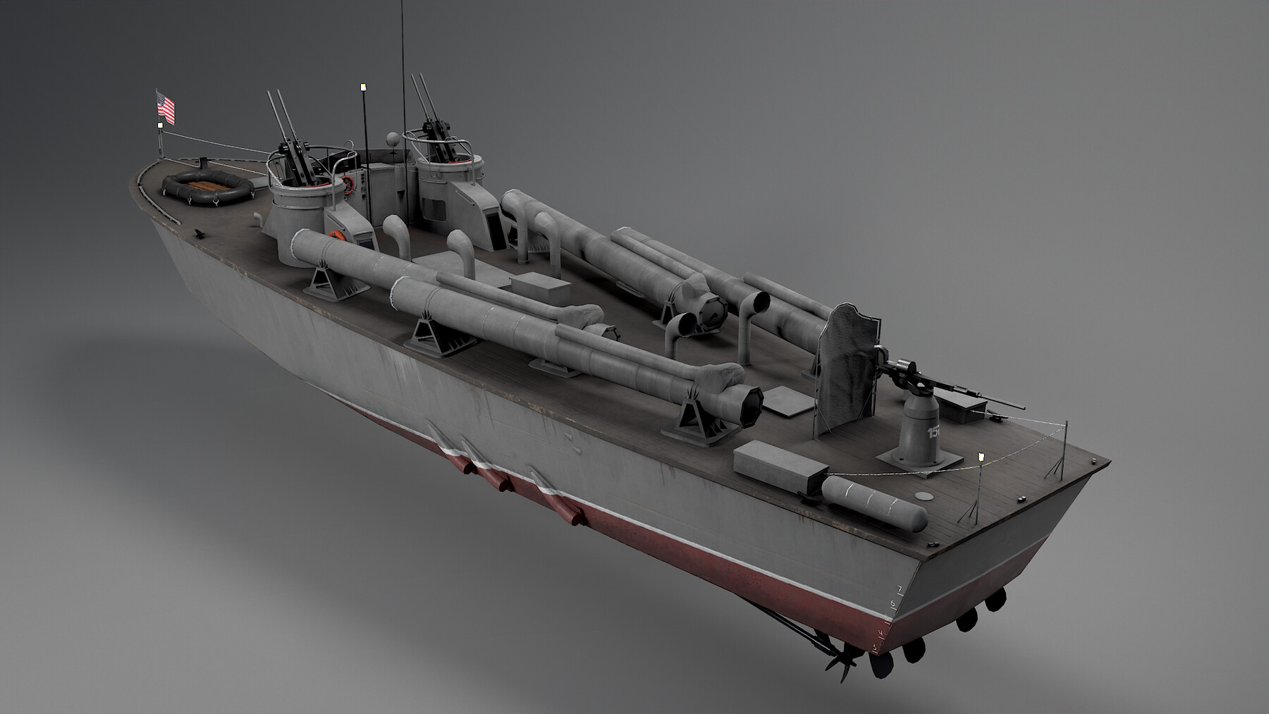 ArtStation - Higgins PT-71 boat | Game Assets