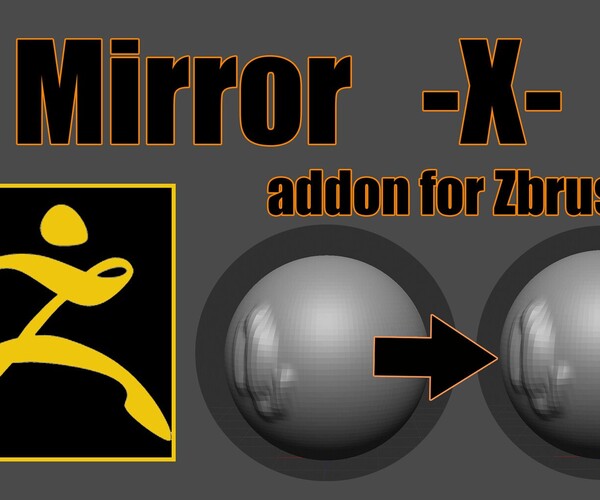 ArtStation Mirror X addon for Zbrush Resources