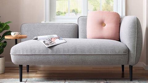 Selfie fabric wide sofa