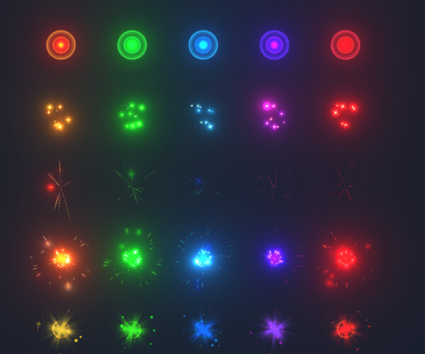 ArtStation - Unity UI VFX Package Vol.1 / Visual Effects | Game Assets