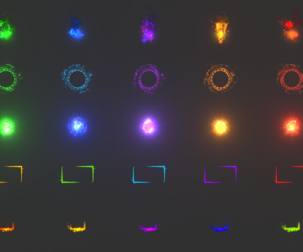ArtStation - Unity UI VFX Package Vol.4 / Visual Effects | Game Assets