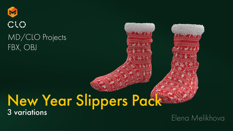 New Year Slippers Pack | Unisex Outfit