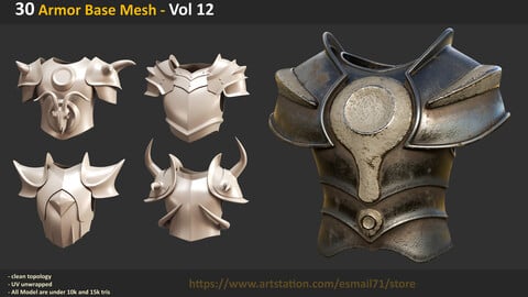 30 Armor Base Mesh - Vol 12