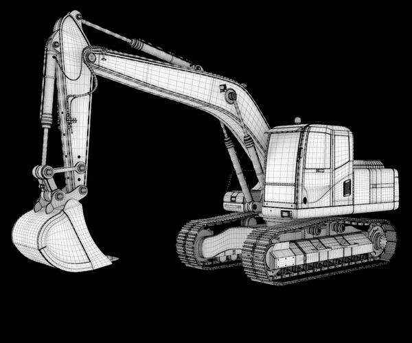 ArtStation - Excavator | Game Assets