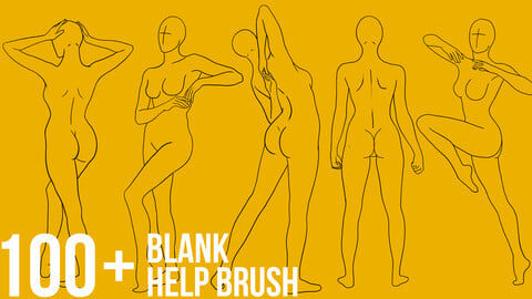 100 Blank Help Brushes