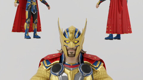 Thor Love n Thunder Lowpoly Rigged