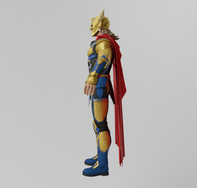 ArtStation - Thor Love n Thunder Lowpoly Rigged | Resources