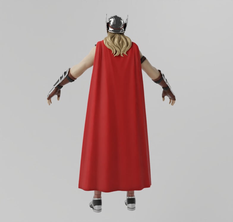 ArtStation - Lady Thor Lowpoly RIgged | Resources