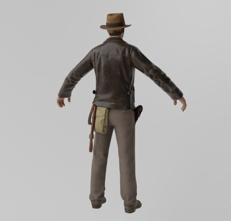 ArtStation - Indiana Jones Lowpoly RIgged | Resources