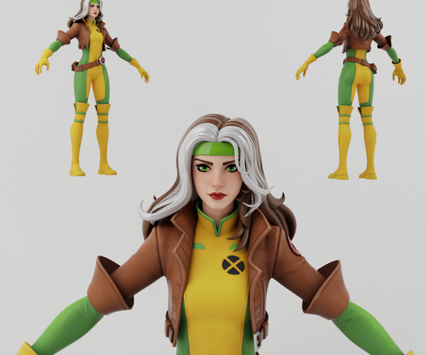 ArtStation - Rogue X-Men Lowpoly Rigged | Resources