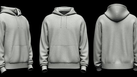 Oversized Hoodie 3d Model