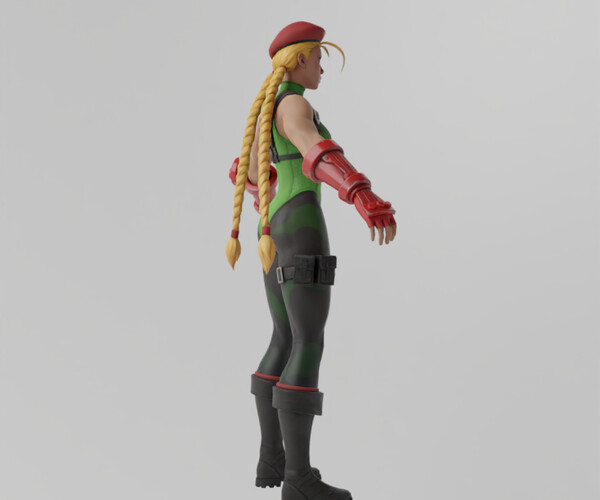 ArtStation - Cammy Street Fighter Lowpoly Rigged