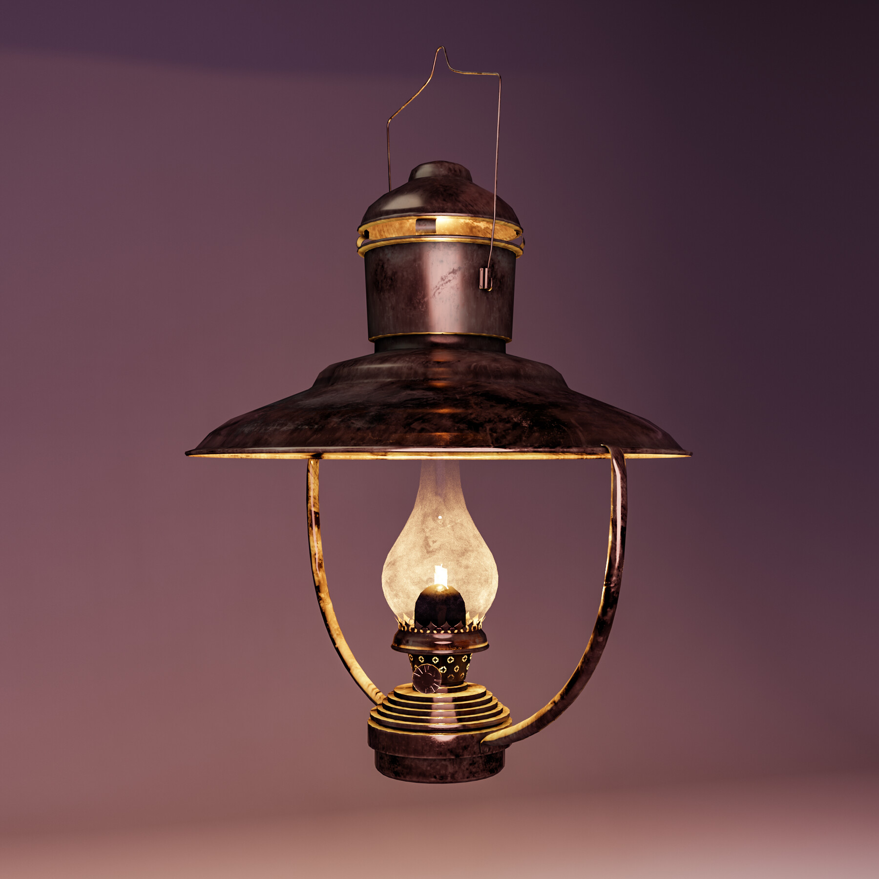 Antique Viking Brass Ship Lantern Nautical Hanging Oil Lamp Maritime  Lighting