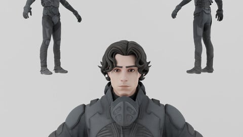 Paul Atreides Dune Lowpoly Rigged