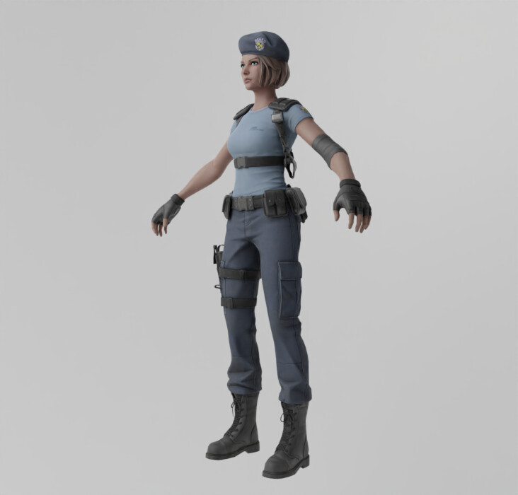 ArtStation - Jill Valentine Lowpoly Rigged | Resources