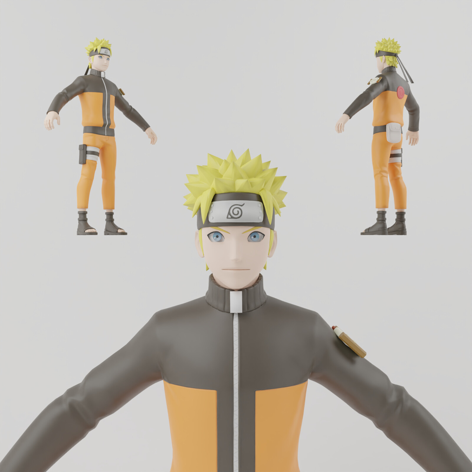 ArtStation Naruto Uzumaki Lowpoly RIgged Resources
