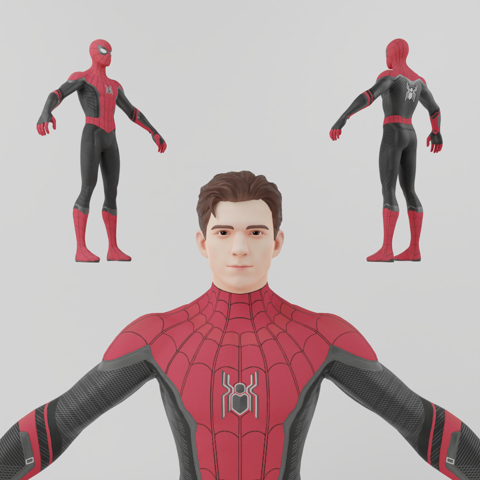 ArtStation - Spiderman Tom Holland Spiderverse Lowpoly Rigged | Resources