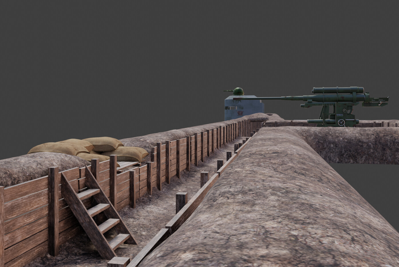 ArtStation - ww2 trench pack | Game Assets