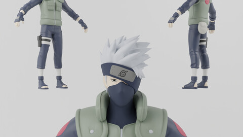 Kakashi Lowpoly Rigged