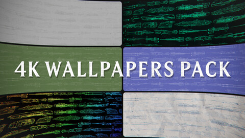 Digital Shipyard's Blueprints - 4K Wallpapers Pack