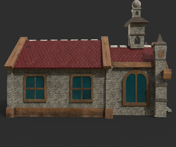 ArtStation - 3D Game House with PBR Texturing | Game Assets