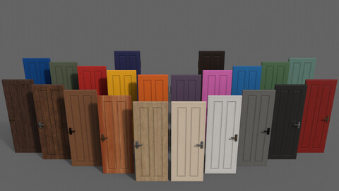 PBR Wood Door B4