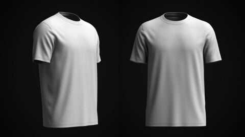 Men's Regular T-shirt 3d Model