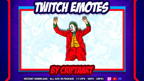 Twitch Emote / Emote Dance / Dancing / Joker / Emote Batman / Guasón / Villano