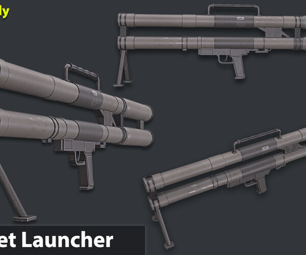 ArtStation - Rocket Launcher Game Ready 12 | Game Assets