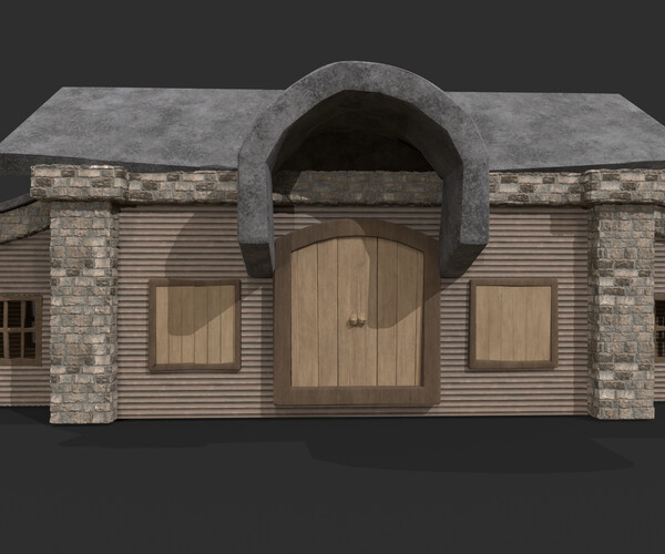 ArtStation - 3D Game House with PBR Texturing | Game Assets