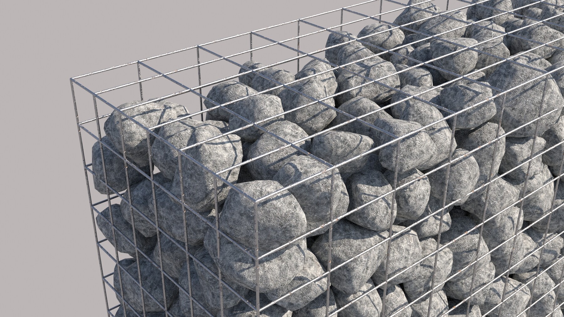 ArtStation Gabion Wall Game Assets