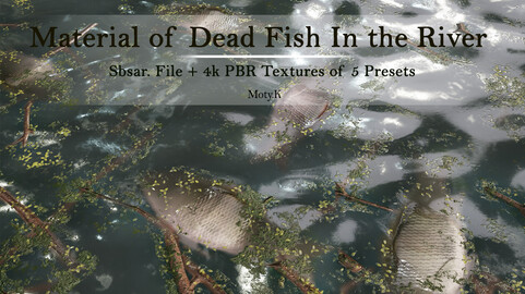 Material of Dead Fish in River