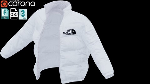 The North Face Down Jacket Low-poly